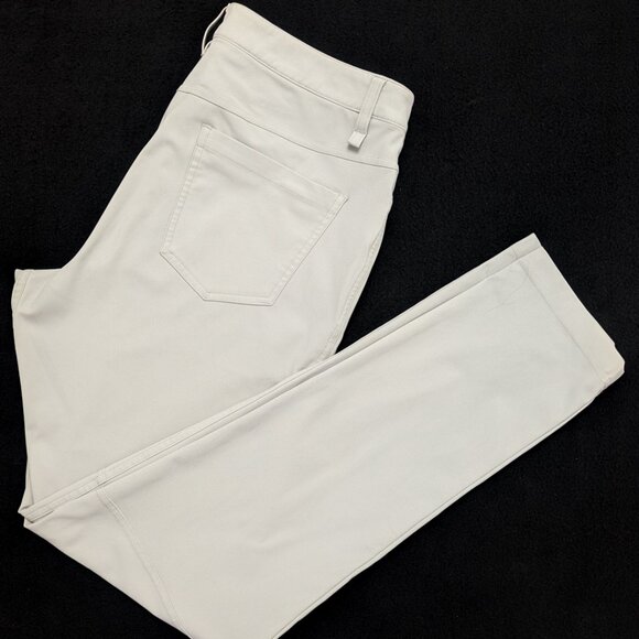 Lululemon ABC Pant *Warpstreme 32"x31.5" (Silverstone - Light Beige) - Picture 6 of 17